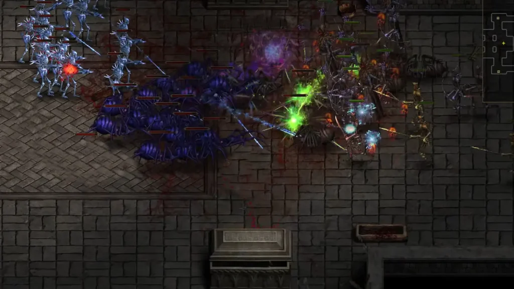 A chaotic fight in Shadow Dungeon