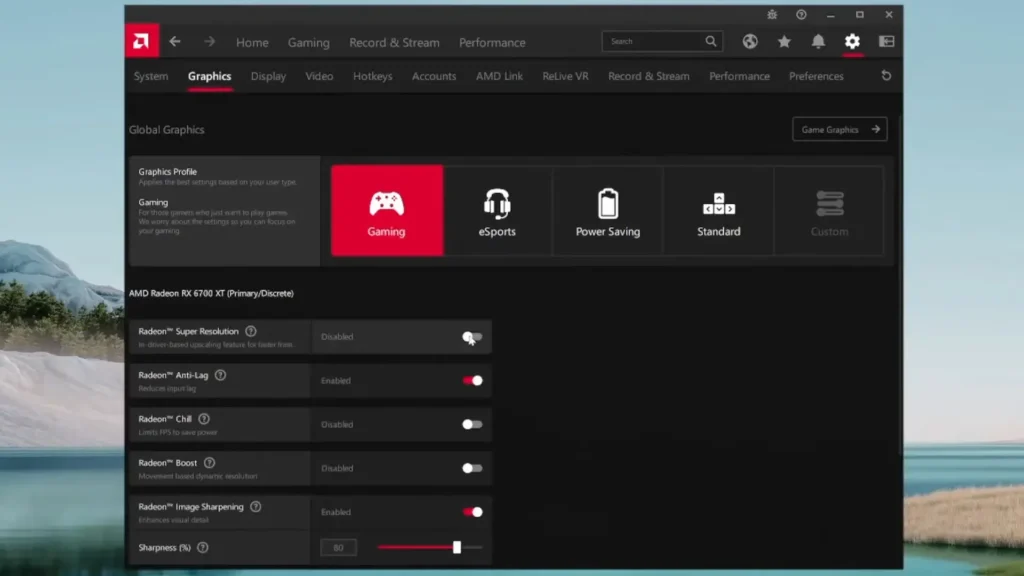 AMD Adrenalin RSR Activation