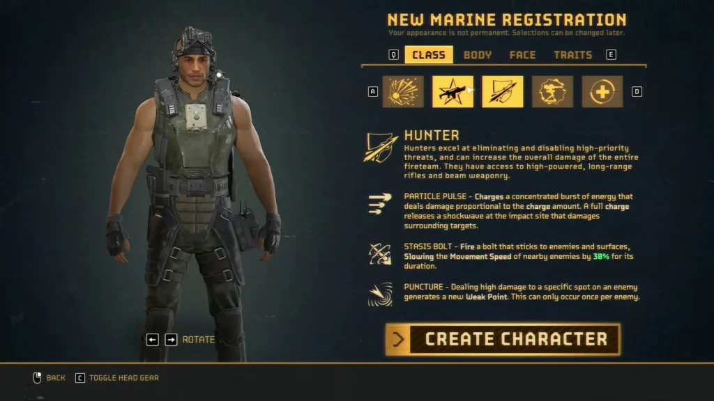 Alien Fireteam Elite 2 Hunter
