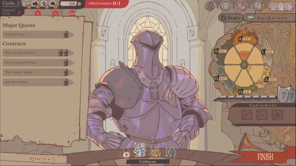 All Sovereign Tower Knights Stats