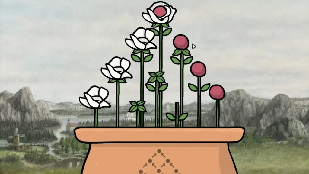 Arranging flowers