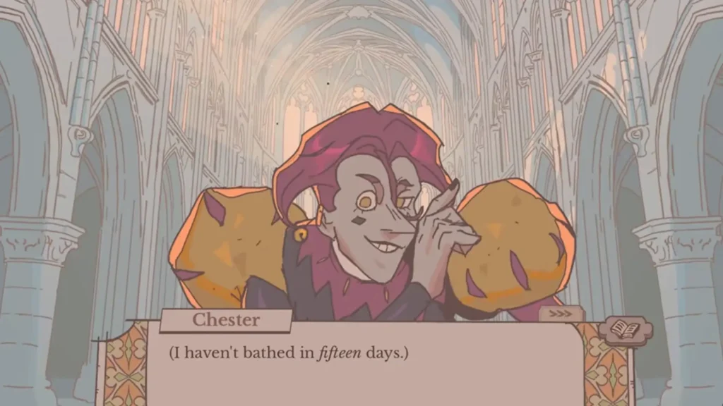 Chester saying that he hasn't bathed in 15 days