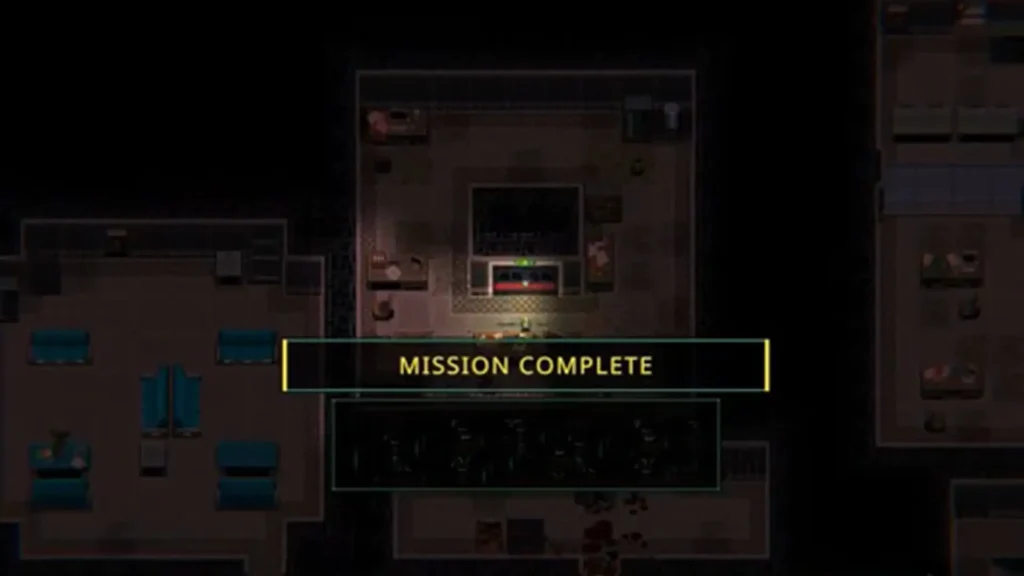 Completing a mission in Quasimorph