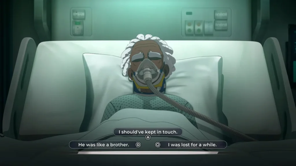 Dispatch Blonde Blazer asking Robert about Invisigal in the infirmary