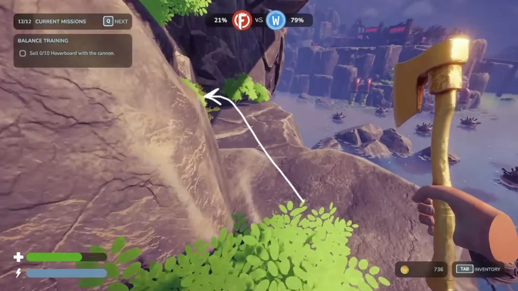 Finding the cave to candy dispenser in Chop Chop Inc