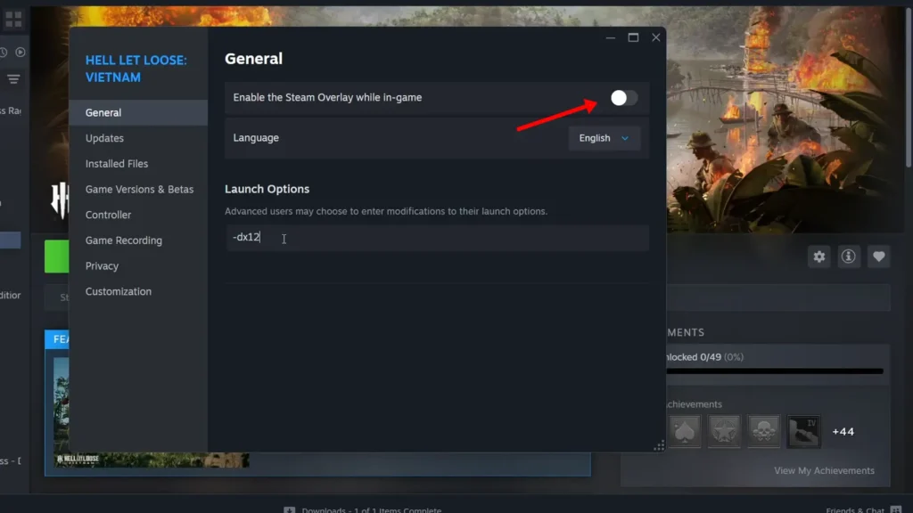 Force DirectX 11 or 12 Through Launch Options