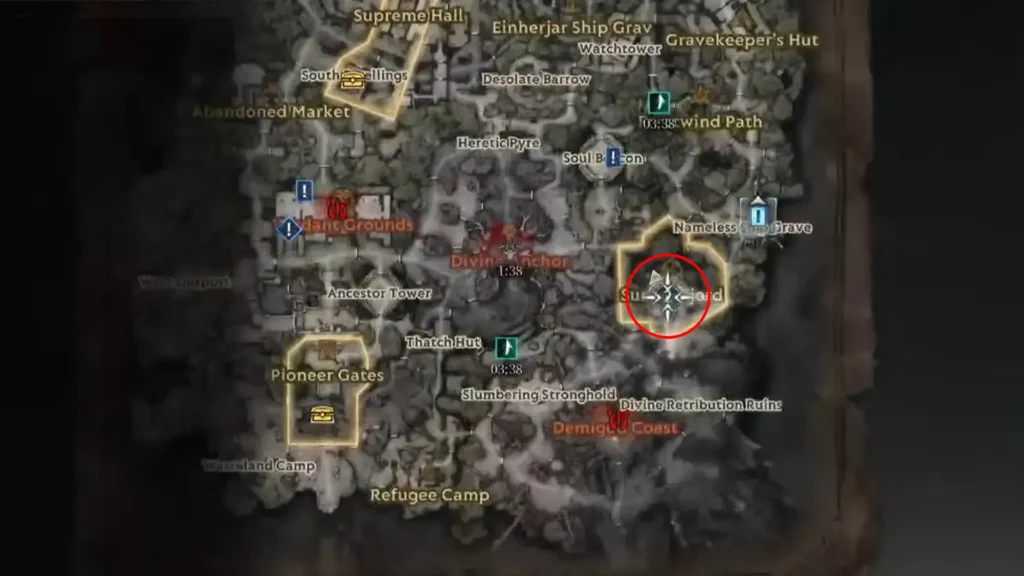 Harpy's first location