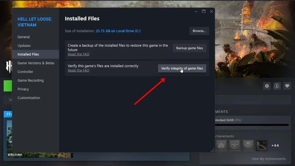 Hell Let Loose Crashing Verify Your Game Files