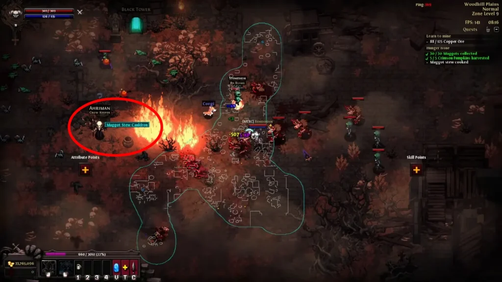 Hero Siege Maggot Stew Cauldron