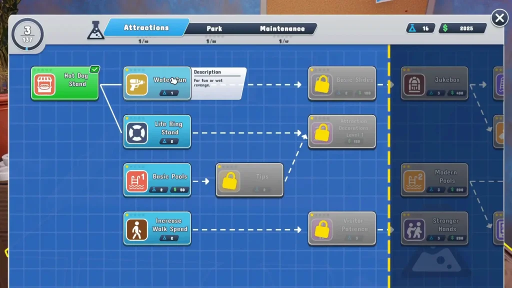 How To Unlock Water Gun Research in Waterpark Simulator