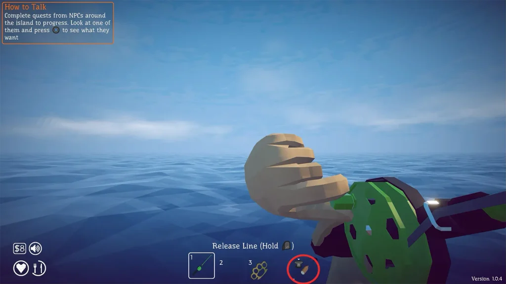 How to Fish Bait section in the game