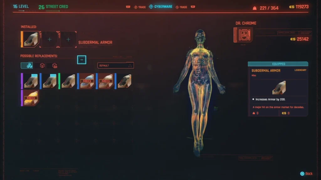 Integumentary System Cyberware