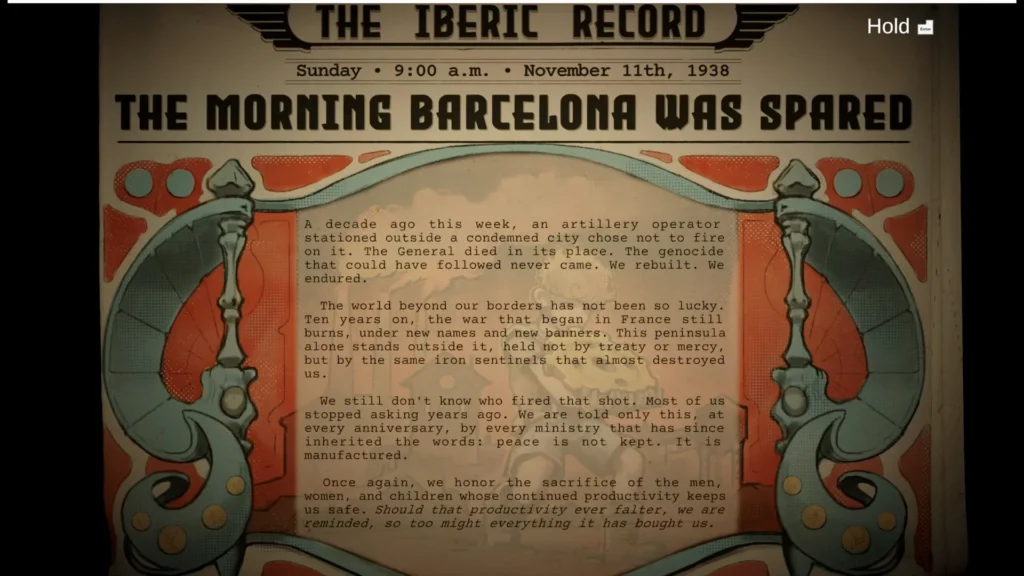 Iron Nest The Morning Barcelona Was Spared ending