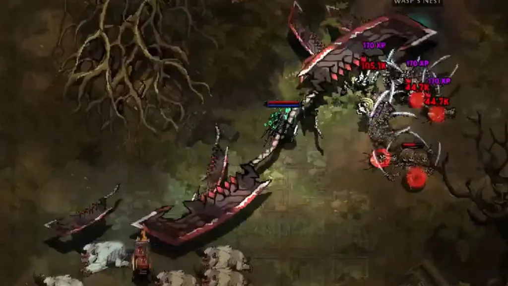 Killing enemies in Hero Siege