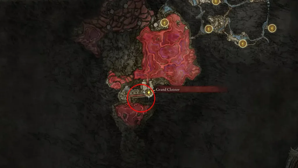 Lake of Rot Golden Seed location on the map