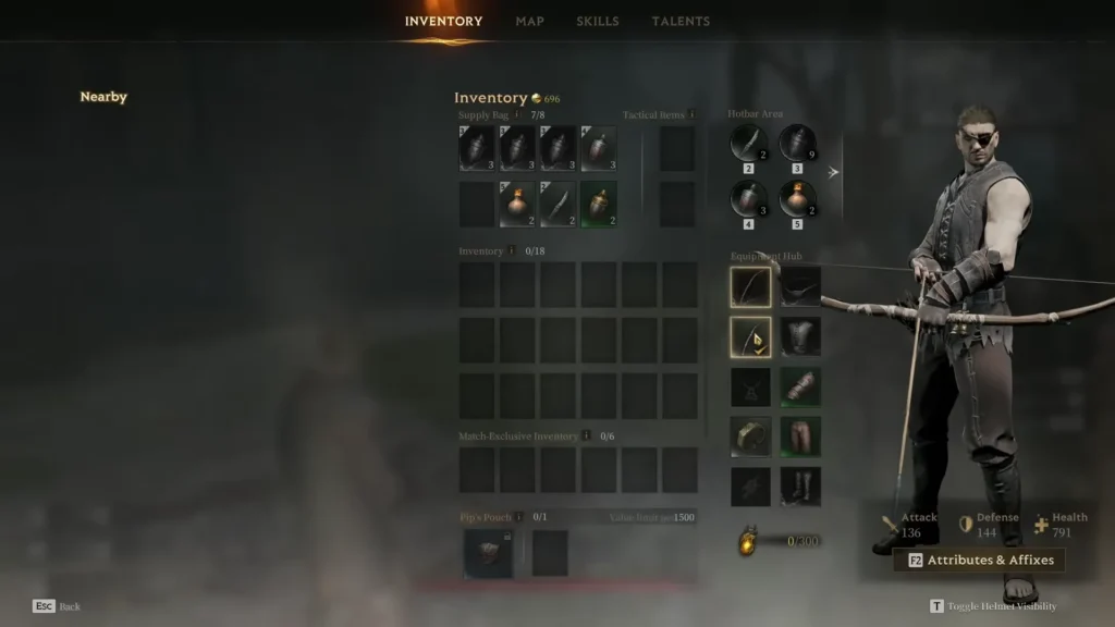 Mistfall Hunter Preparing for Survival