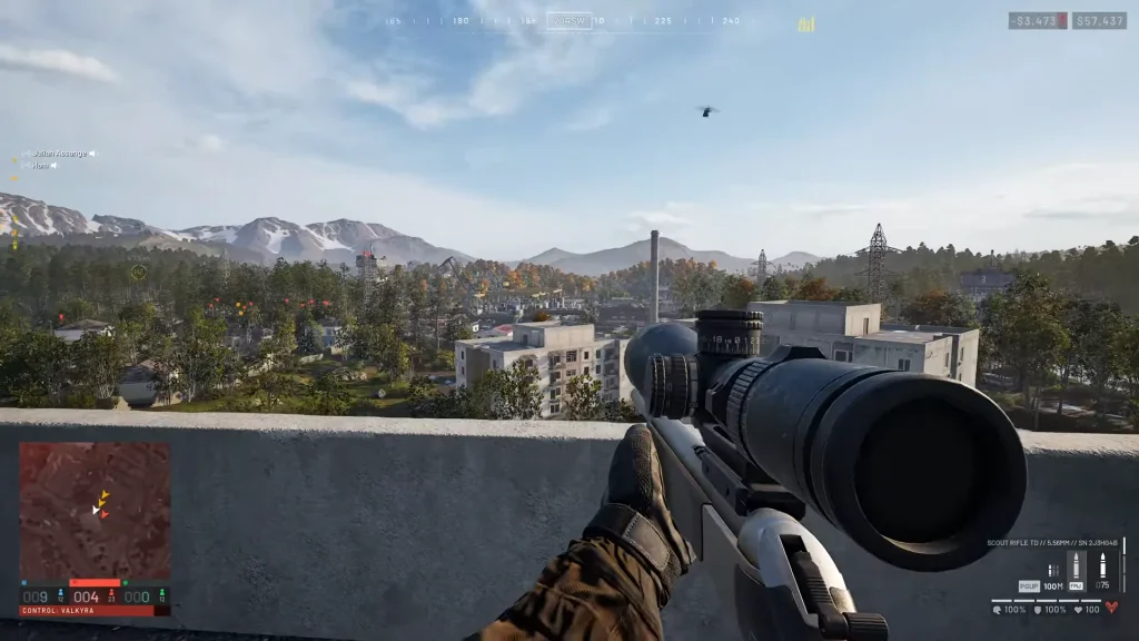 Player on top of a tower in Wardogs