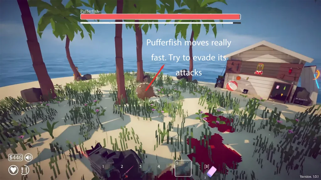 Pufferfish fast movement