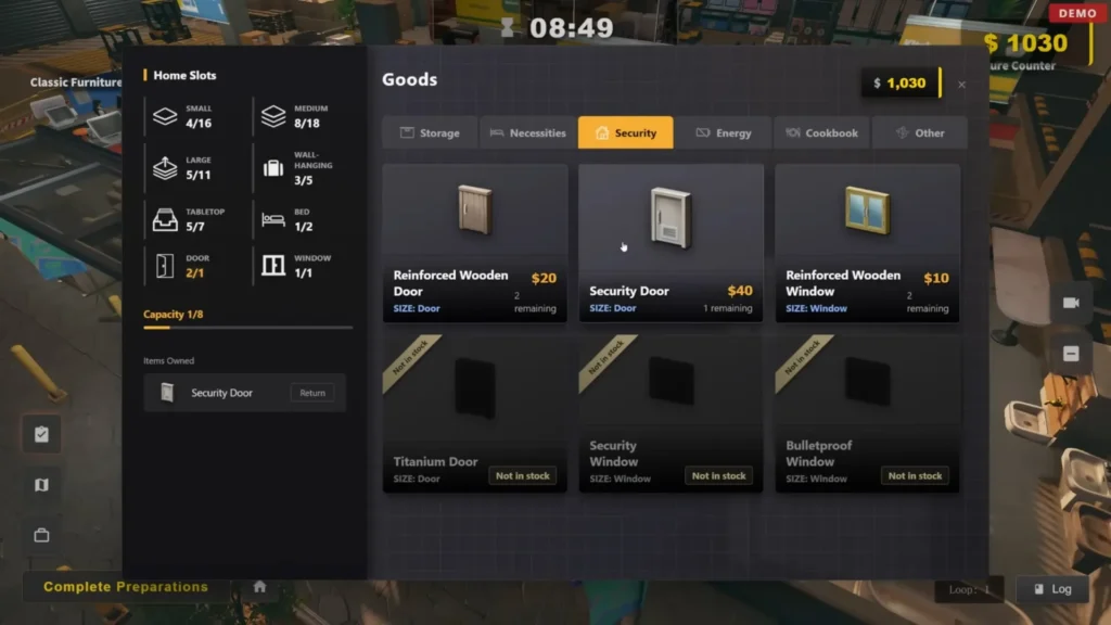 Renovation Company in Survival Log
