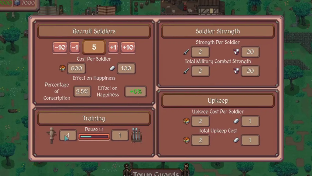 Soldier management in Hearth and Hamlet