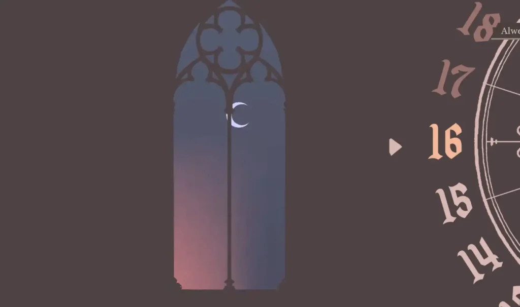 Sovereign Tower time cycle shown by a clock