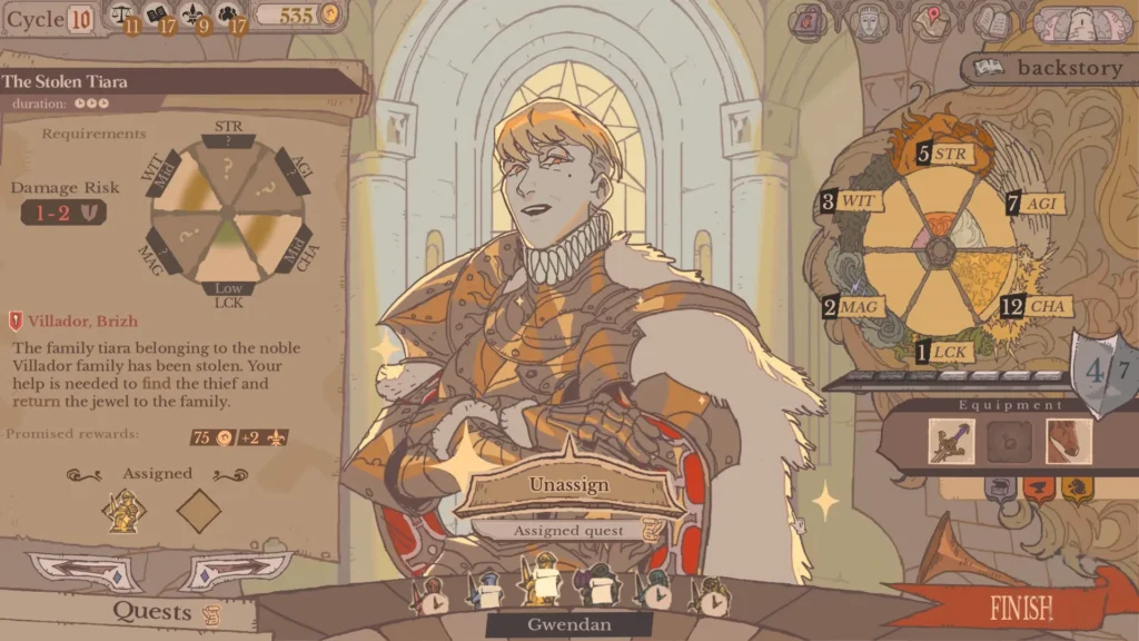 Stolen Tiara Quest in Sovereign Tower