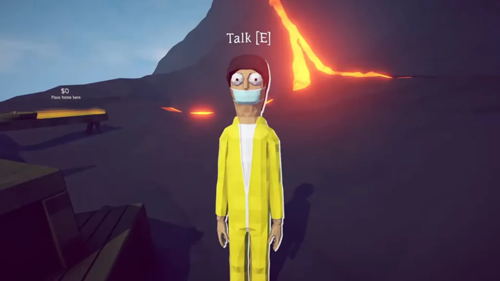 Talking to scientist in Volcano island