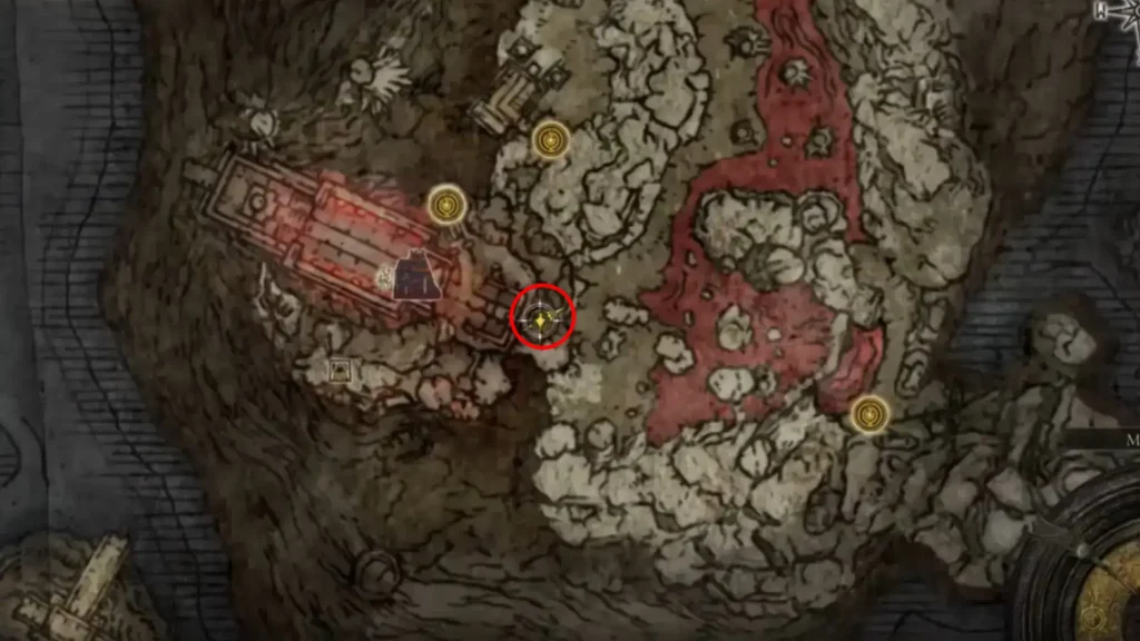 The Corpse Drop Golden Seed Location on the map