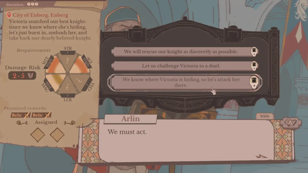 Three choices after Victoria takes Ursula