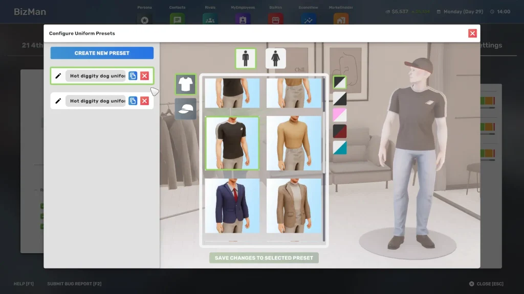 Uniform section in big ambitions