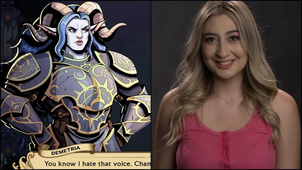 Katiana Sarkissian as Demetria in Ledgerbound