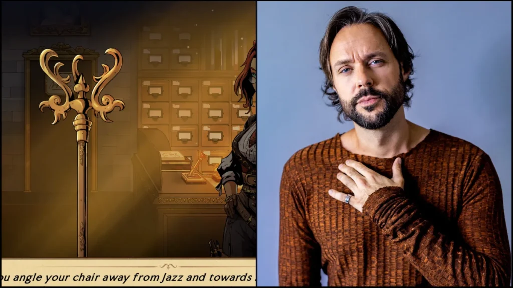 Jeff Leach as The Narrator in Ledgerbound
