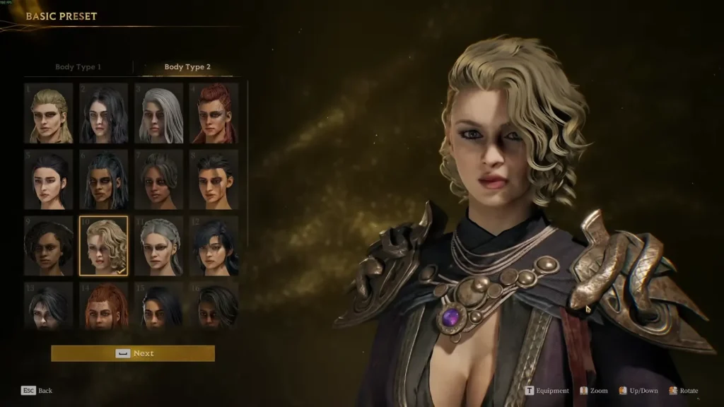mistfall hunter character creation body type 2