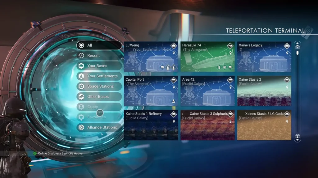 A Teleportation Terminal in NMS