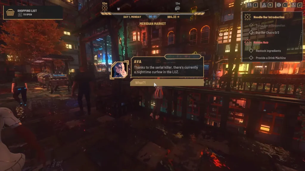 AVA is not a possible romance option