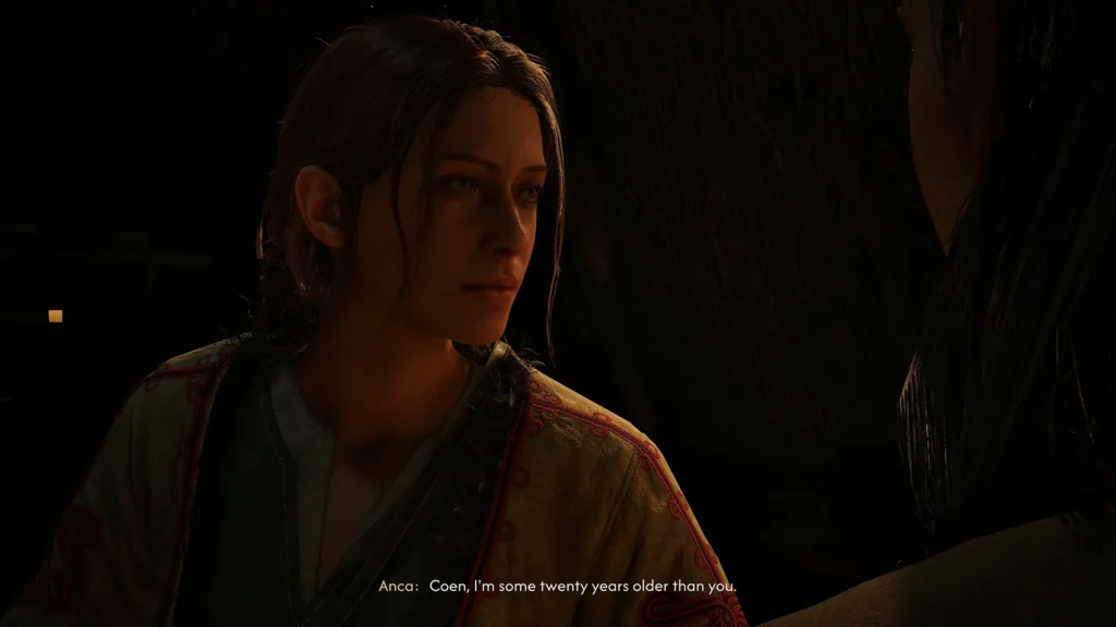 Anca in The Blood of Dawnwalker discussing her age