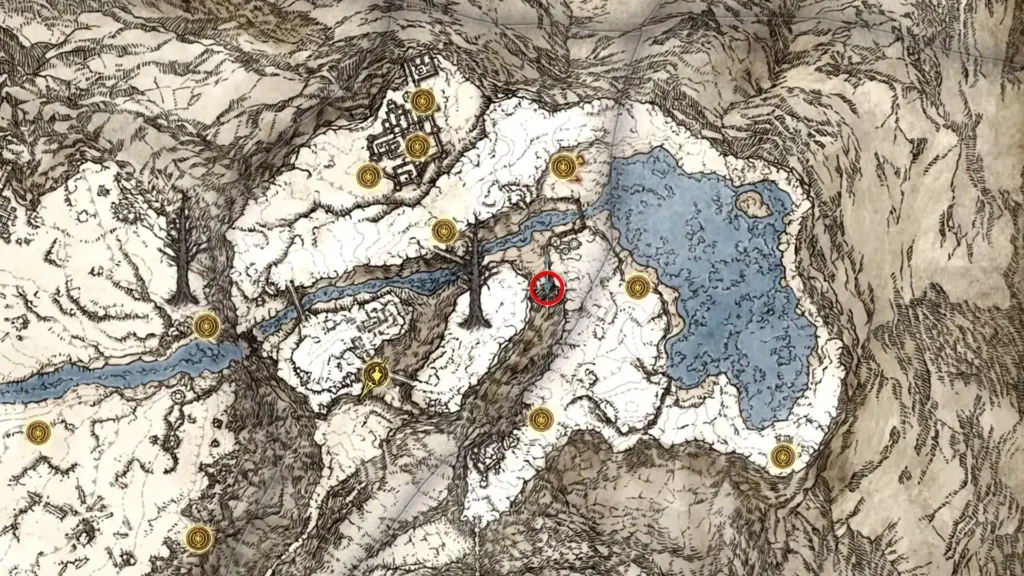 Ancient Snow Valley Ruins Golden Seed on the map