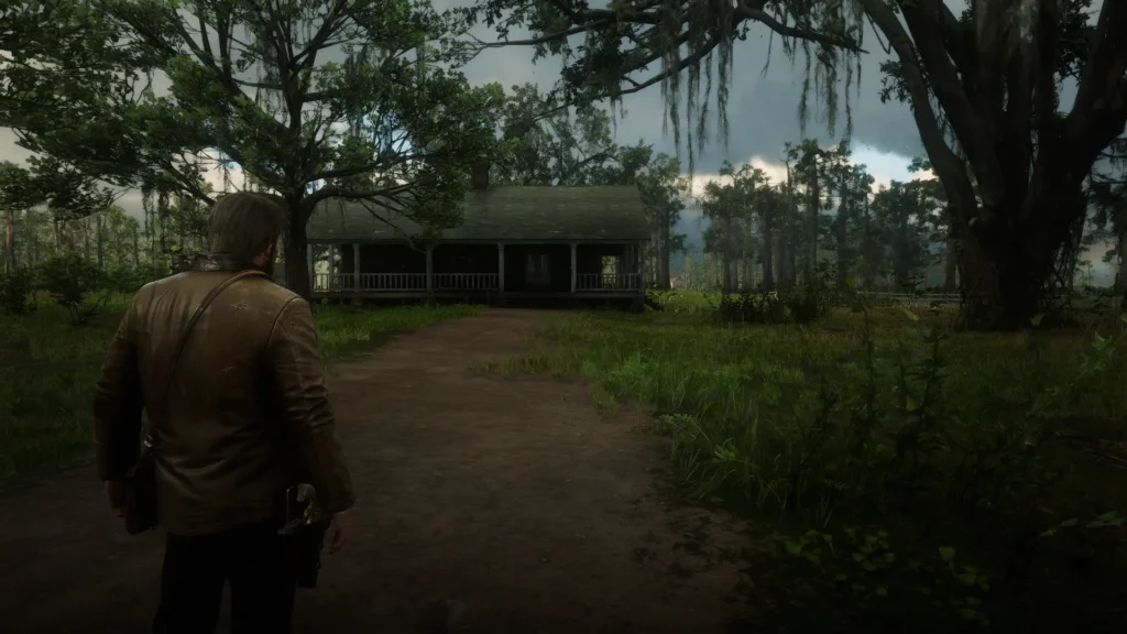 Arthur Morgan finding Hosea's crime novel request item inside the Hagen Orchards house in RDR2