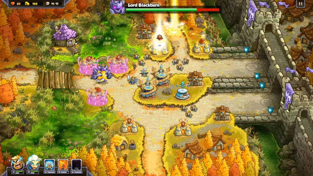 Castle Blackburn boss battle strategy in Kingdom Rush 6 Genesis