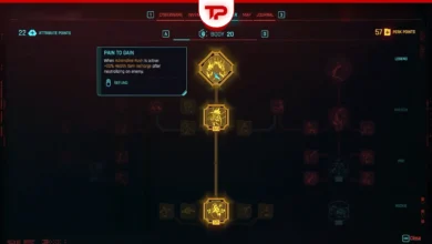 Cyberpunk 2077 Pain to Gain Perk