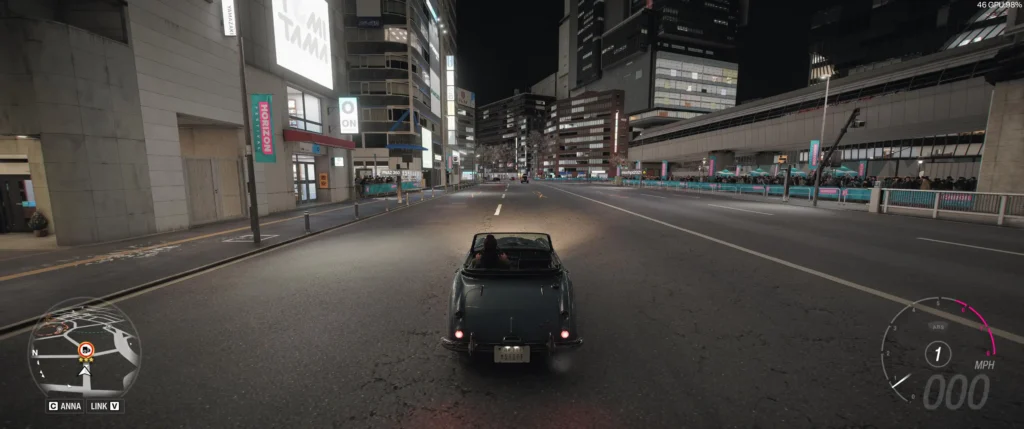 Forza Horizon 6 with DLSS 5 on RTX 5070 showing experimental performance results