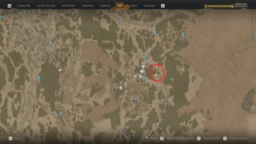 Location of Blood Business Quest