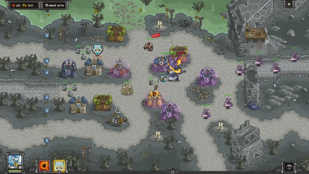 Kingdom Rush Castle Blackburn strategy and tower setup