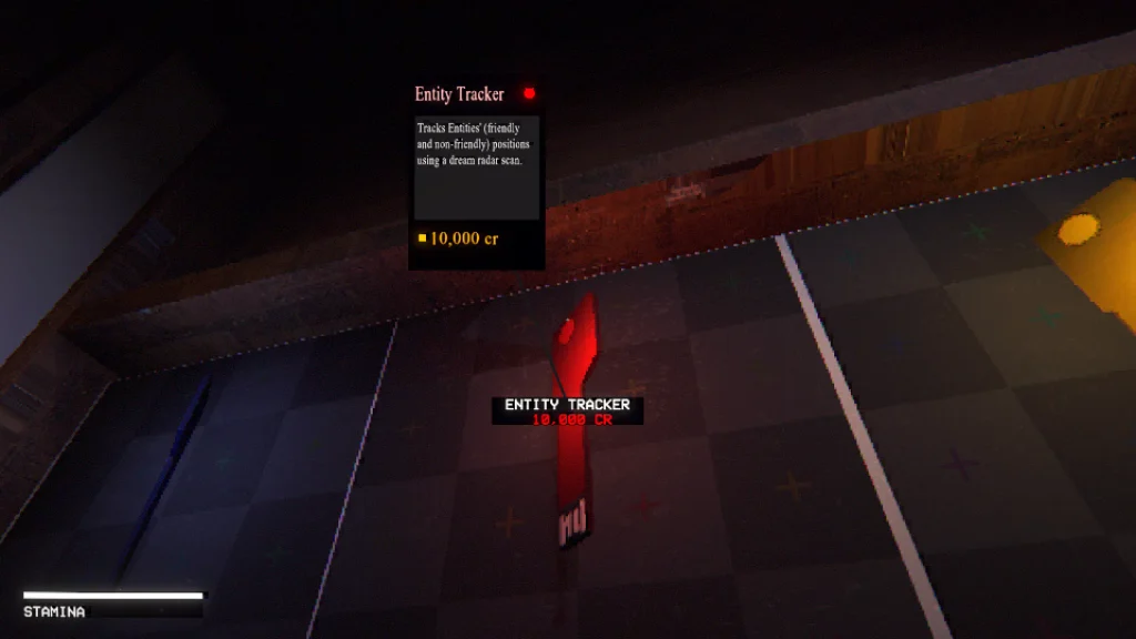 The Entity Tracker Item in the lobby shop of Lucid Cats