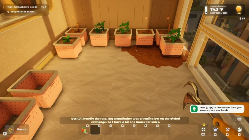 How to Harvest Plants in Tiny Eden