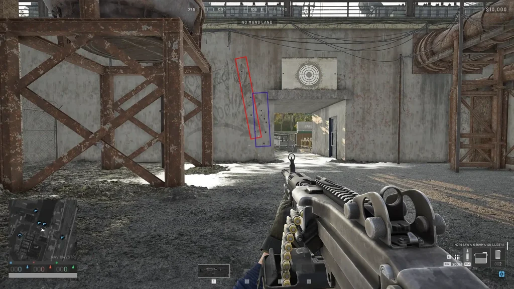 WARDOGS recoil with M249 spray without holding your breath and with holding your breath