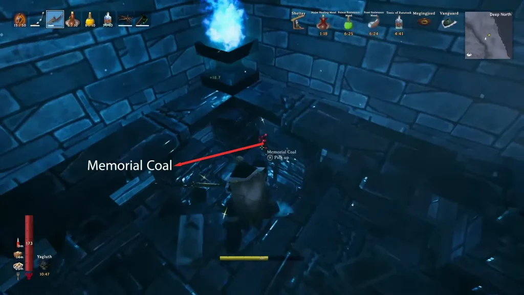 Memoral Coal Item icon in Valheim