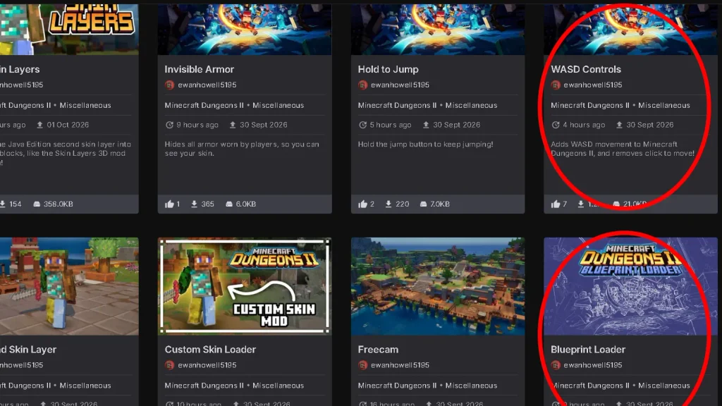The mods we need in order to make WASD work