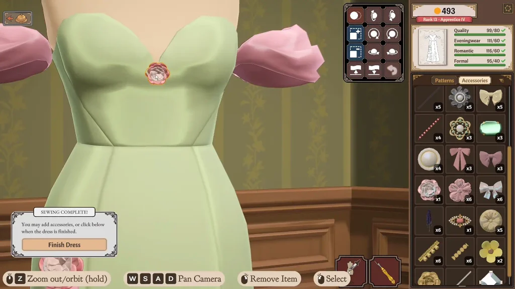 Move or Delete Trim in Dressmaker