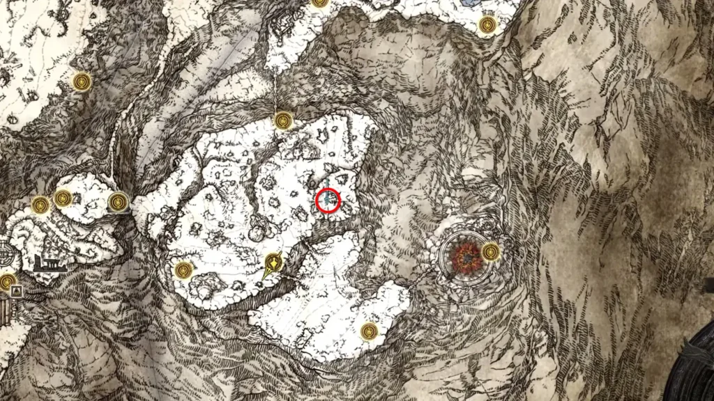 Near Foot of the Forge Golden Seed on the map